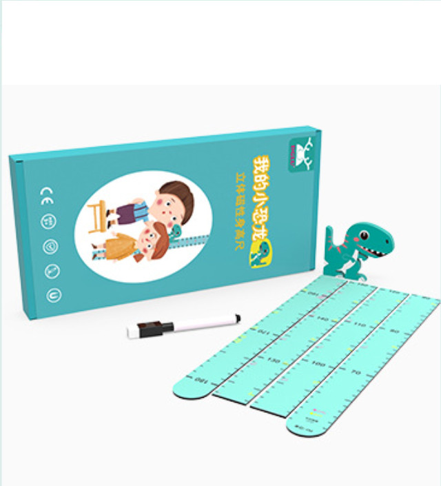 Giấy dán tường trang trí kiêm đo chiều cao cho bé hình khủng long Dino Height Kids
