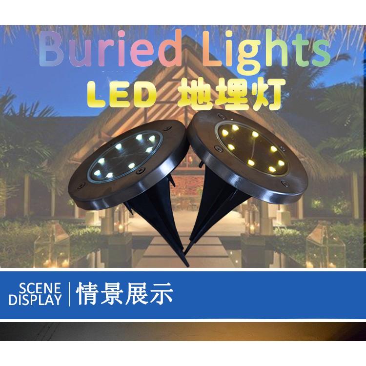 4 Đèn Led 8 Bóng Năng Lượng Mặt Trời Trang Trí Sân Vườn