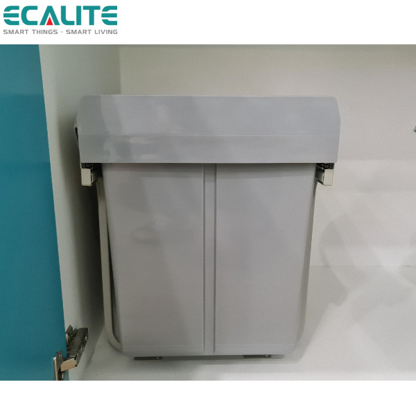 Thùng rác âm tủ Double Dustbin Ecalite EL-DUB20L - Hàng chính hãng