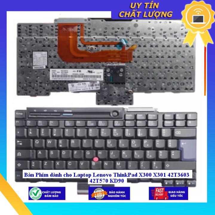 Bàn Phím dùng cho Laptop Lenovo ThinkPad X300 X301 42T3603 42T570 KD90 - Hàng Nhập Khẩu New Seal
