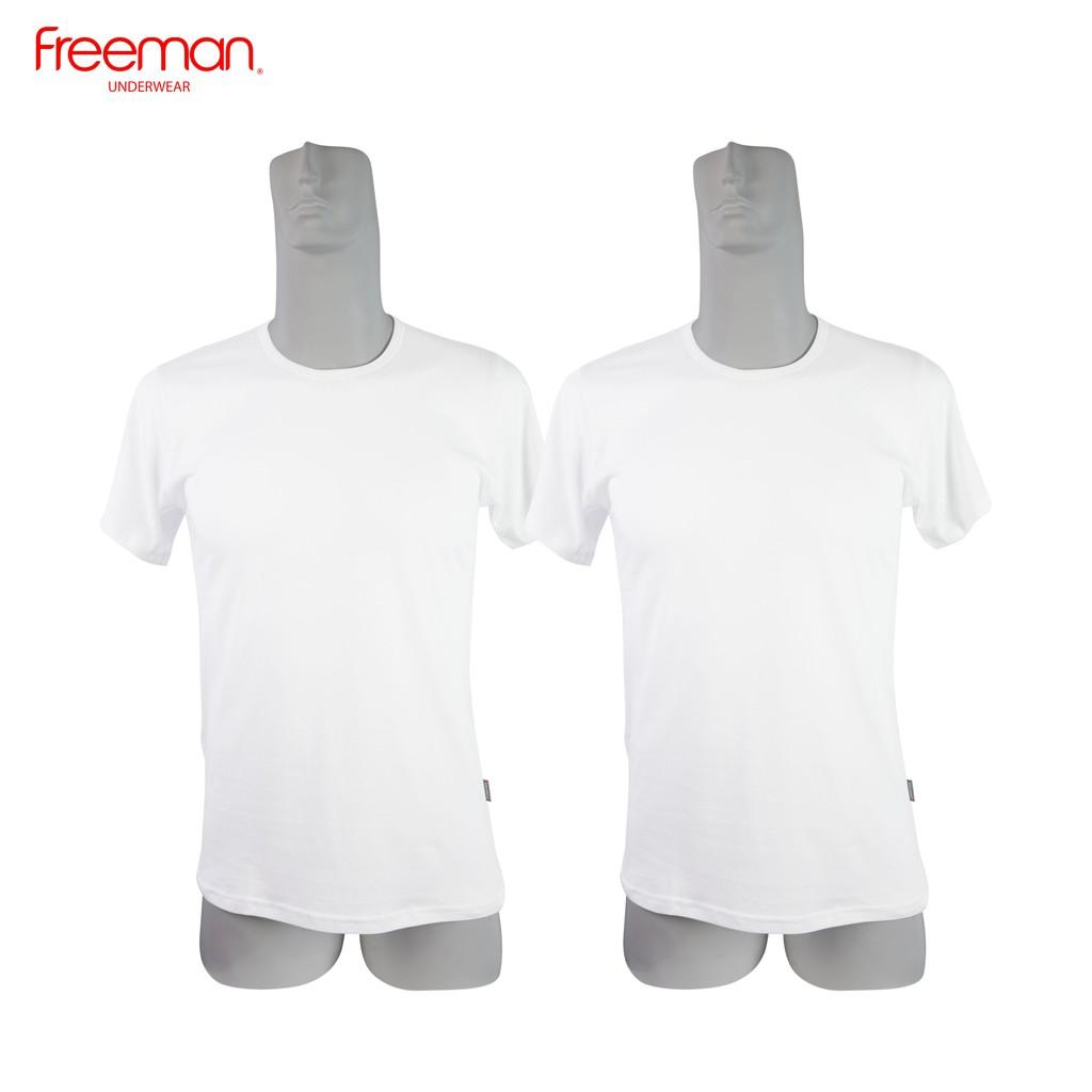 Áo thun nam ngắn tay không cổ cotton SIZE LỚN FREEMAN TSF314 [Combo 2]