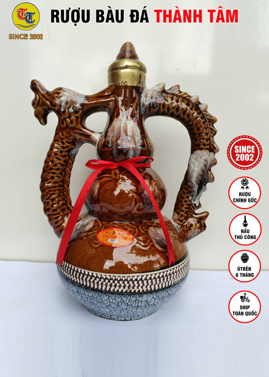 Đặc Sản Bình Định - Rượu Bàu Đá Thành Tâm Màu Da Lươn 2.5LIT - OCOP 3 Sao