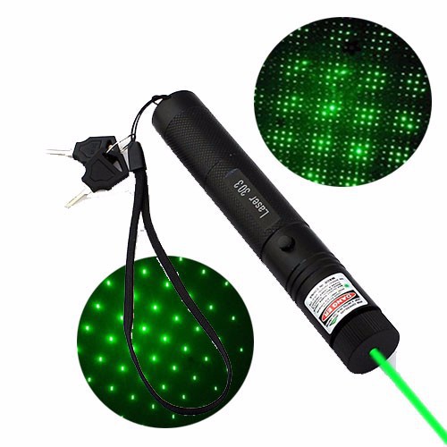 Đèn Chiếu Tia Laser 303 Tia Xanh Cầm Tay