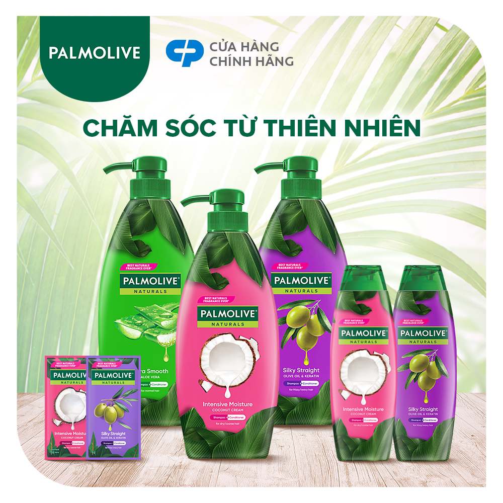 Bộ 2 Dầu gội xả 2in1 Palmolive thiên nhiên 600ml