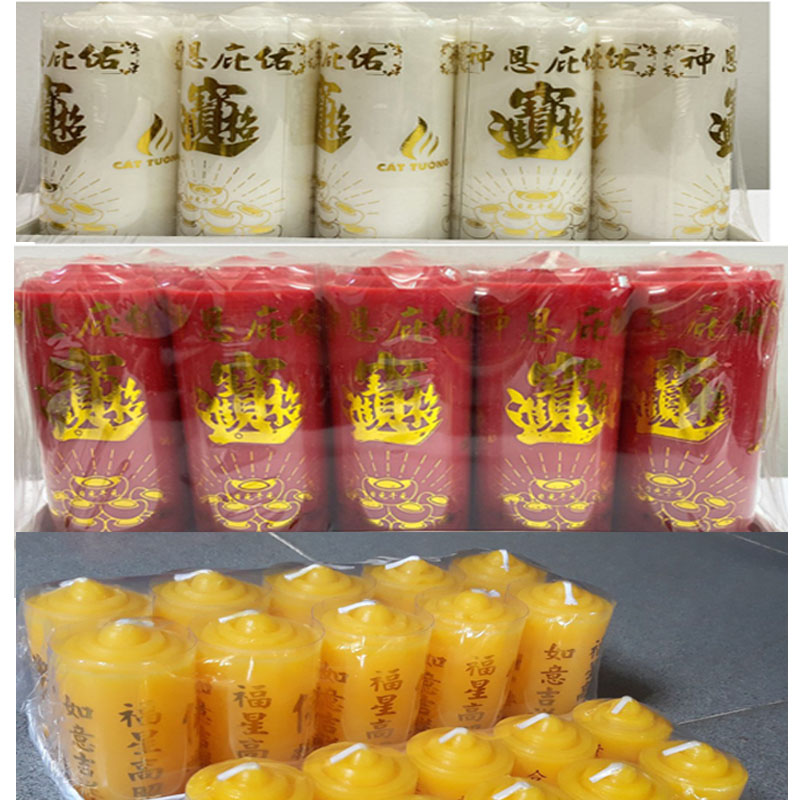 Nến trụ 1pcs không mùi không khói