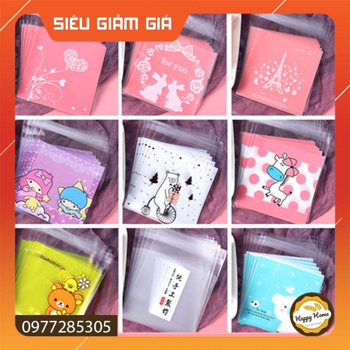 Túi tự dính đựng bánh kẹo quà tặng xinh xăn tiện lợi Sét 100