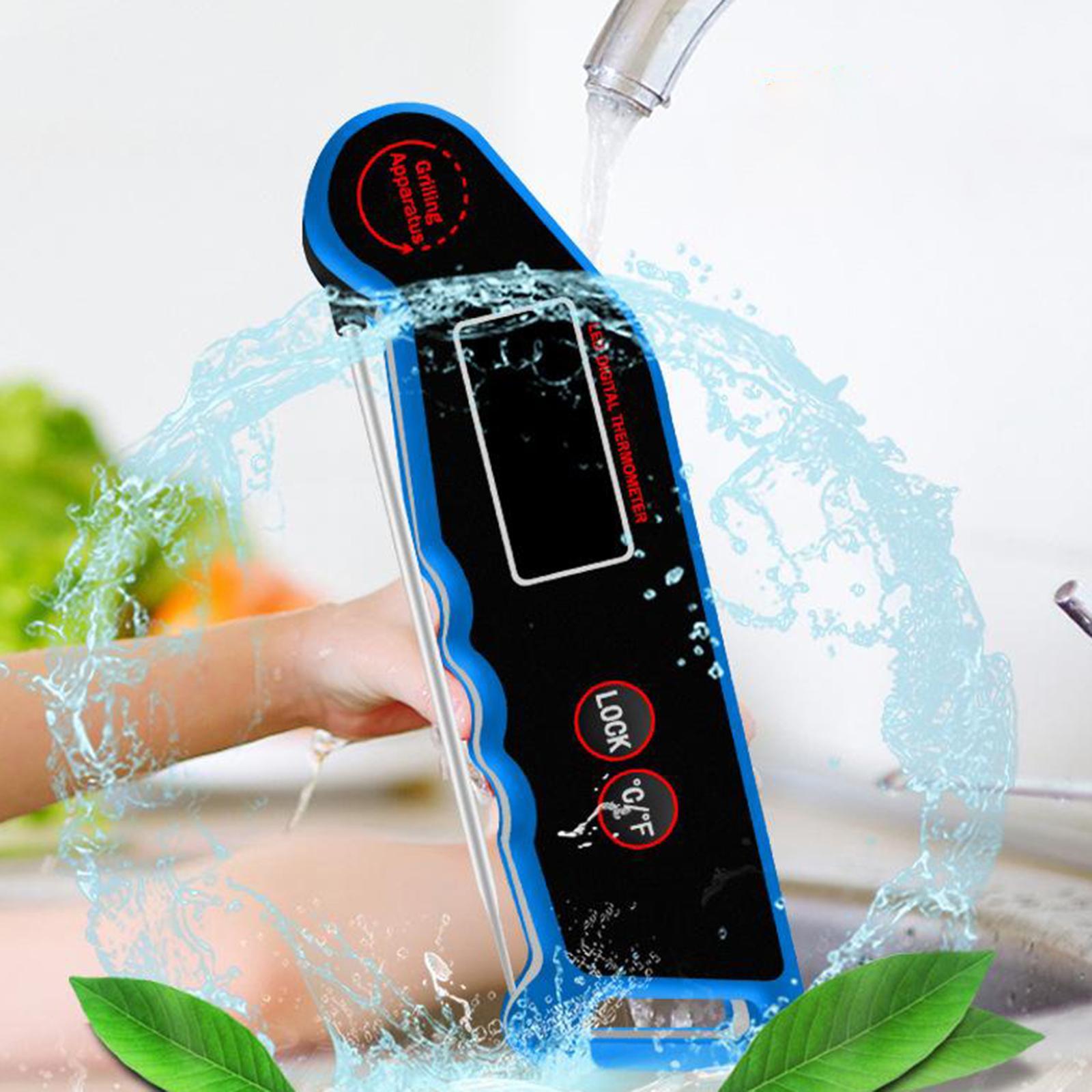 Instant Read Wireless Thermometer Easy to Use Red