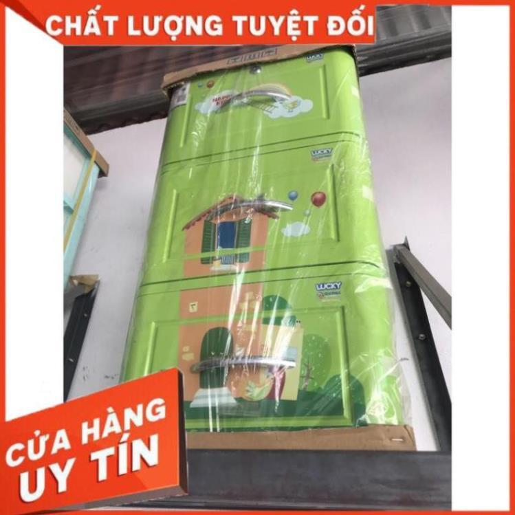 Tủ nhựa lucky 3 tầng cho bé - 38cm x 41cm x75cm .