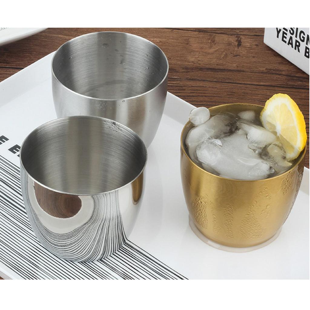 8 oZ Stainless Steel Insulated Water Tumbler Tea Coffee Wine Glass Cup Vacuum Thermal Flask Travel Mug Outdoors