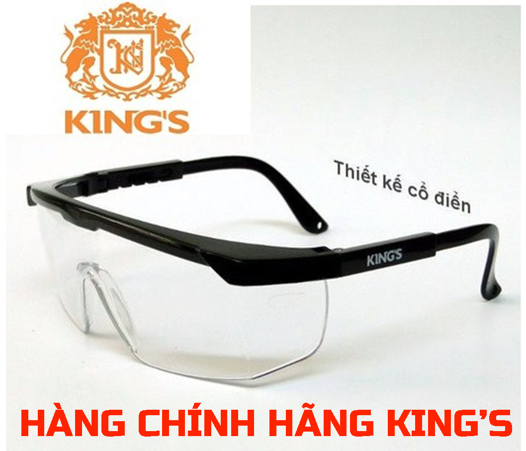 BỘ 2 KÍNH VUÔNG PHÒNG DỊCH, KING'S KY151  CHỐNG BỤI CHỐNG TIA UV CHỐNG ĐỌNG SƯƠNG CHỐNG HOÁ CHẤT BẮN VÀO MẮT