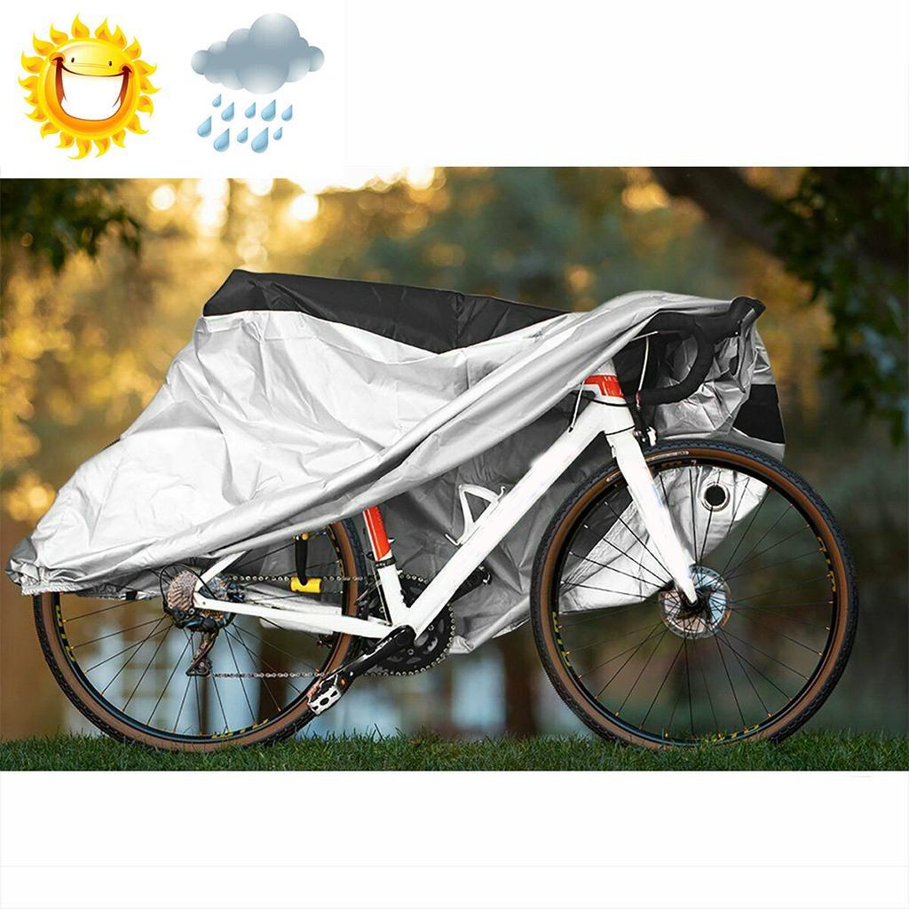 Durable Bike Cover Waterproof Outdoor Bicycle Cover 20-29'' Windproof UV Protect Cycle Scooter Protector Sheet with Lock Hole