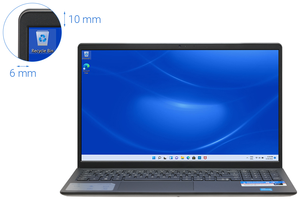 Laptop Dell Inspiron 15 3511 i3 1115G4/8GB/256GB/15.6&quot;F/OfficeHS/Win11/(P112F001EBL)/Đen - Hàng chính hãng