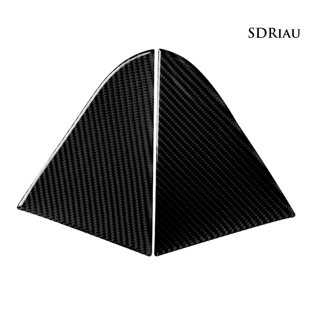 Set 2 Miếng Dán Sợi Carbon Hình Tam Giác Trang Trí Cửa Sổ Xe Hơi Dành Cho Cruze 2009-2015