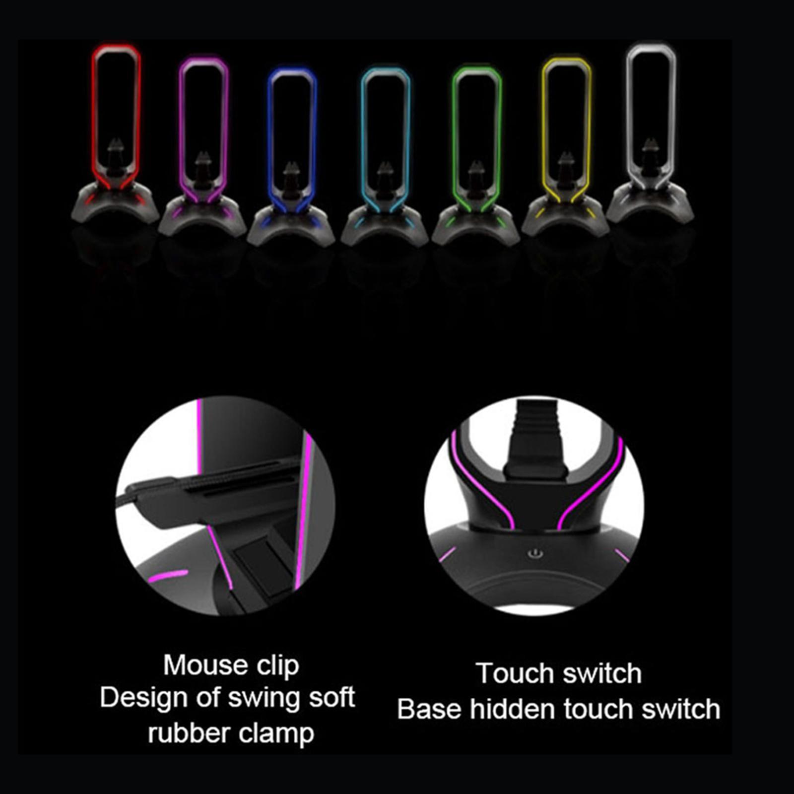Headset Holder Earphone Stand RGB Light PC Accessories for All Headsets