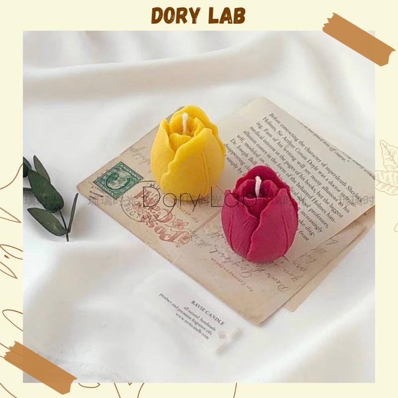 Nến Thơm Ly Búp Hoa Tulip Handmade, Quà Tặng Ý Nghĩa - Dory Lab