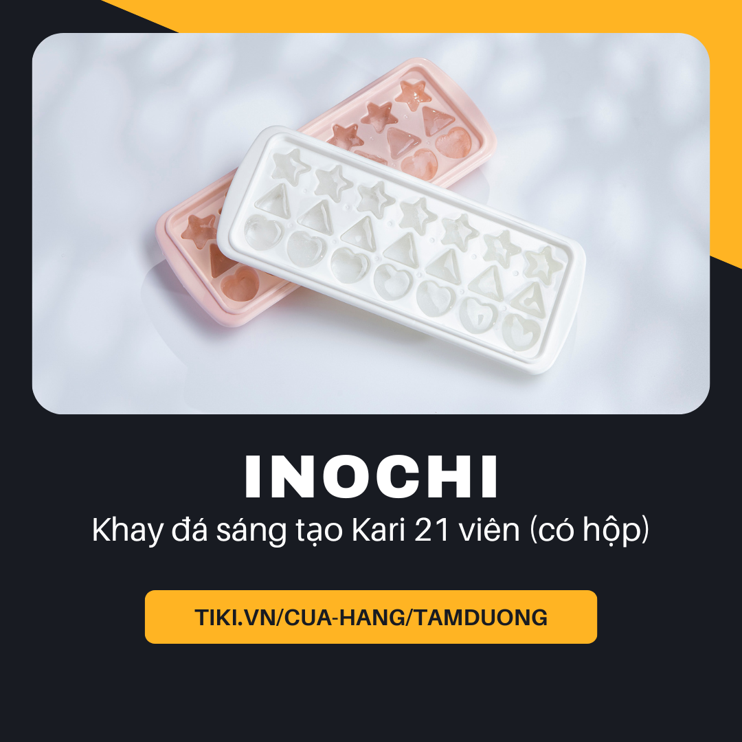 Khay làm đá sáng tạo Inochi Kari 21 viên
