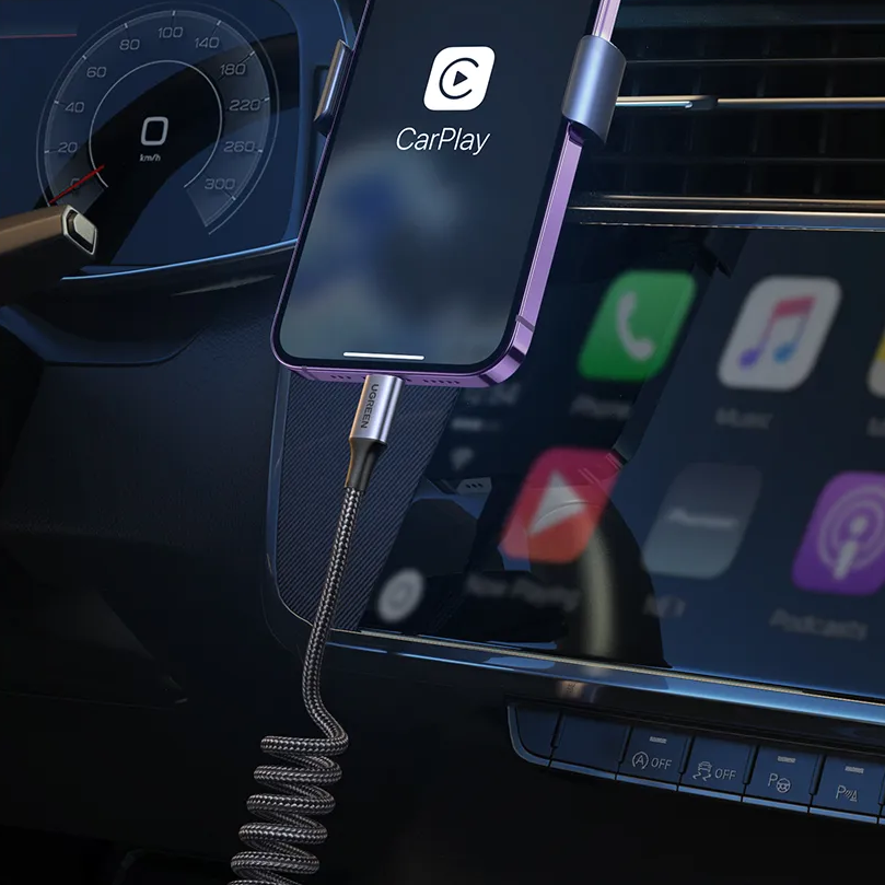 Dây cáp sạc lò xo sạc nhanh PD 20W USB C to Light chuẩn Type C PD 3.0 hiệu Rock Spring PD Cable cho iPhone / cho iPad / cho Airpods - hàng nhập khẩu