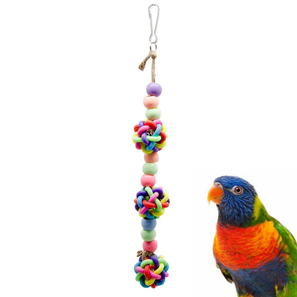 Bird Parrot Toys Hanging Bell Pet Bird Cage Hammock Swing Toy Type 1