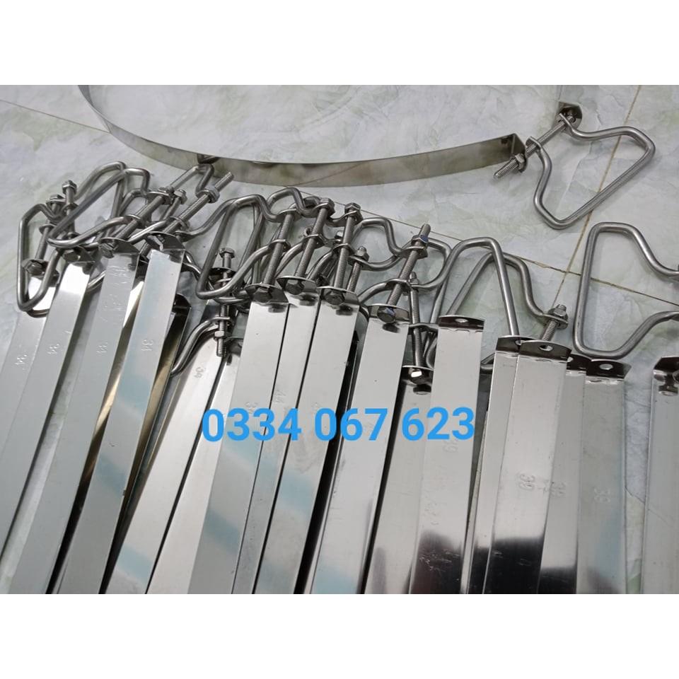 Đai thớt nghiến inox 304 cho thớt đường kính 29, 30, 34, 35, 39, 40, 44, 45, 49, 50cm