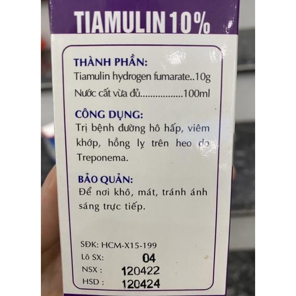 [ THÚ Y ] 1 lọ TIAMULIN 10% trị bệnh hô hấp, viêm khớp, hồng lị trên heo trâu bò dê gà vịt