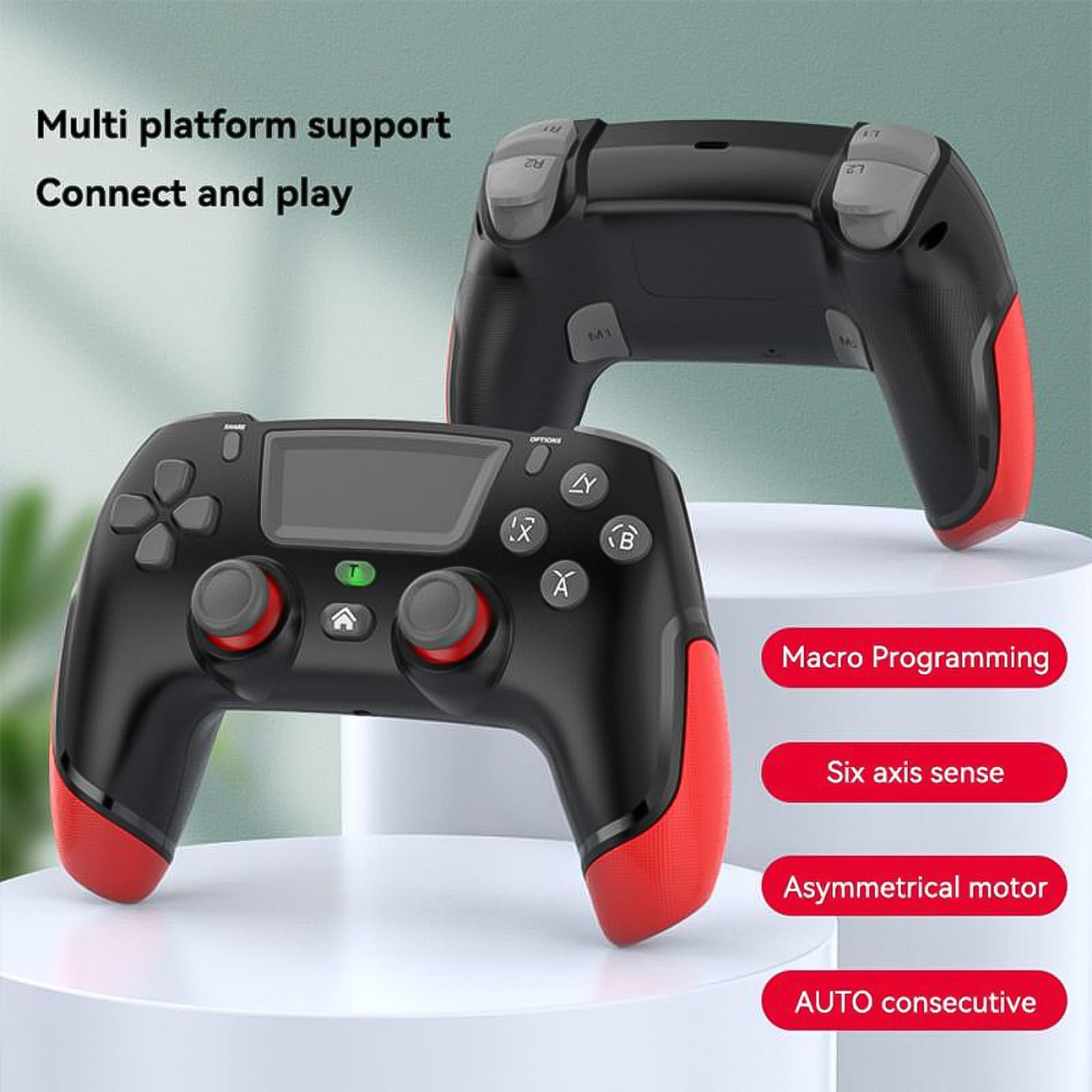 Tay cầm chơi game Vinetteam P06 không dây Bluetooth - Bộ điều khiển chơi game F04 trên PC, Laptop, TV Android - hàng chính hãng