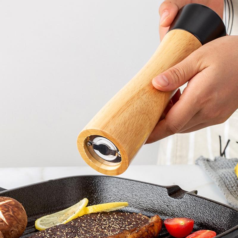 Muối Và Tiêu Cối Xay Bằng Hồ Tiêu Lắc Điều Chỉnh Gốm Máy Xay Thìa Phụ Kiện Nhà Bếp Muối Và Tiêu Bộ Máy Mài