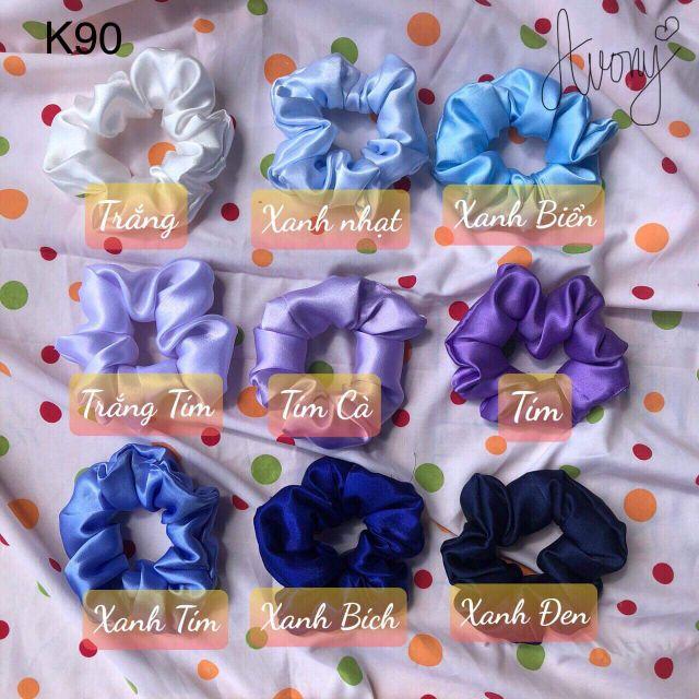 Dây cột tóc mẫu #Scrunchies vải sắc màu