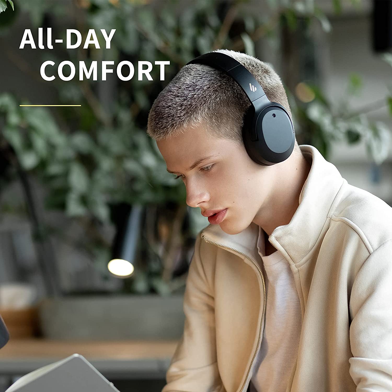 Tai nghe bluetooth 5.0 EDIFIER W820NB Over-ear HI-RES Thời lượng pin lên đến 49 giờ - Chống ồn chủ động ANC - Hàng chính hãng