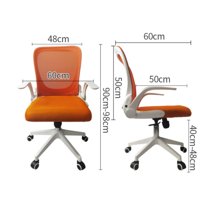 Ghế văn phòng dễ dàng gấp gọn Tựa lưng tiện lợi Đa năng - Ghế văn phòng xoay 360 độ hiện đại Cao cấp nhiều màu GHP060 Giao màu ngẫu nhiên