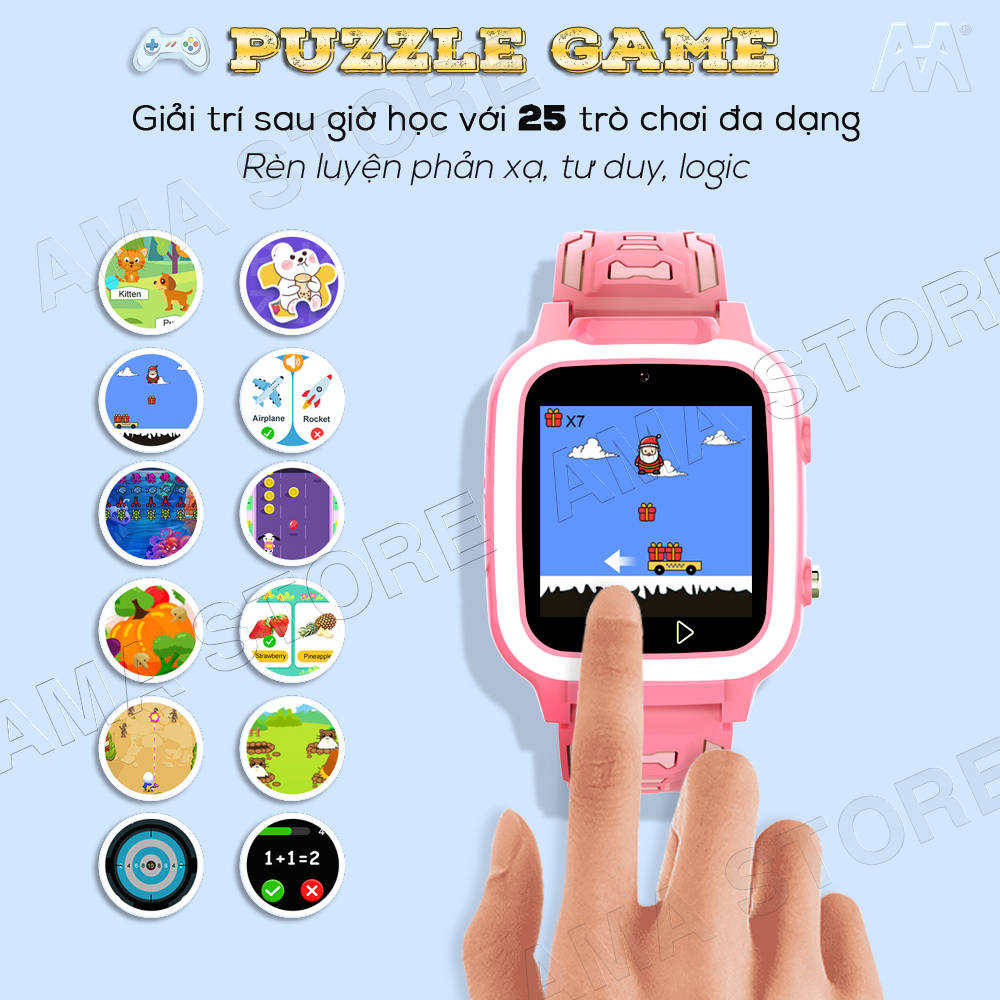 Đồng hồ Thông minh 25 GAME Y8S gắn thẻ nhớ 32G Nghe nhạc Lắp Sim gọi Điện thoại không cần App Quản lý Hàng nhập khẩu