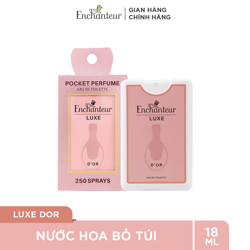 Nước Hoa bỏ túi Enchanteur hương LUXE DOR 18ML