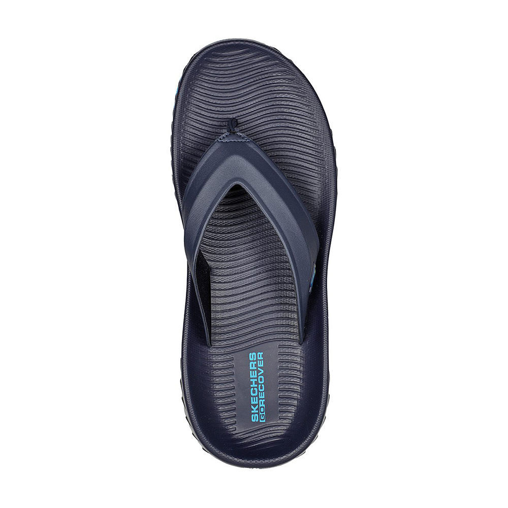 Skechers Nam Dép Xỏ Ngón Đi Bộ Thường Ngày, Đi Học, Đi Làm On-The-GO GO Recover Walking Dual-Density, Goga Mat Technology, Ultra Go - 229018-NVBL