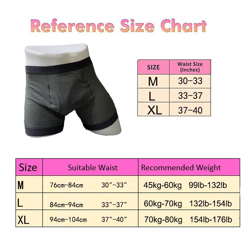 Nam Có Thể Rửa Tiểu Tiện Quần Short Mở Quần Lót Người Lớn Bệnh Nhân Có Thể Tái Sử Dụng Thoáng Khí Quần Tã Cho Người Trưởng Thành Tuyến Tiền Liệt
