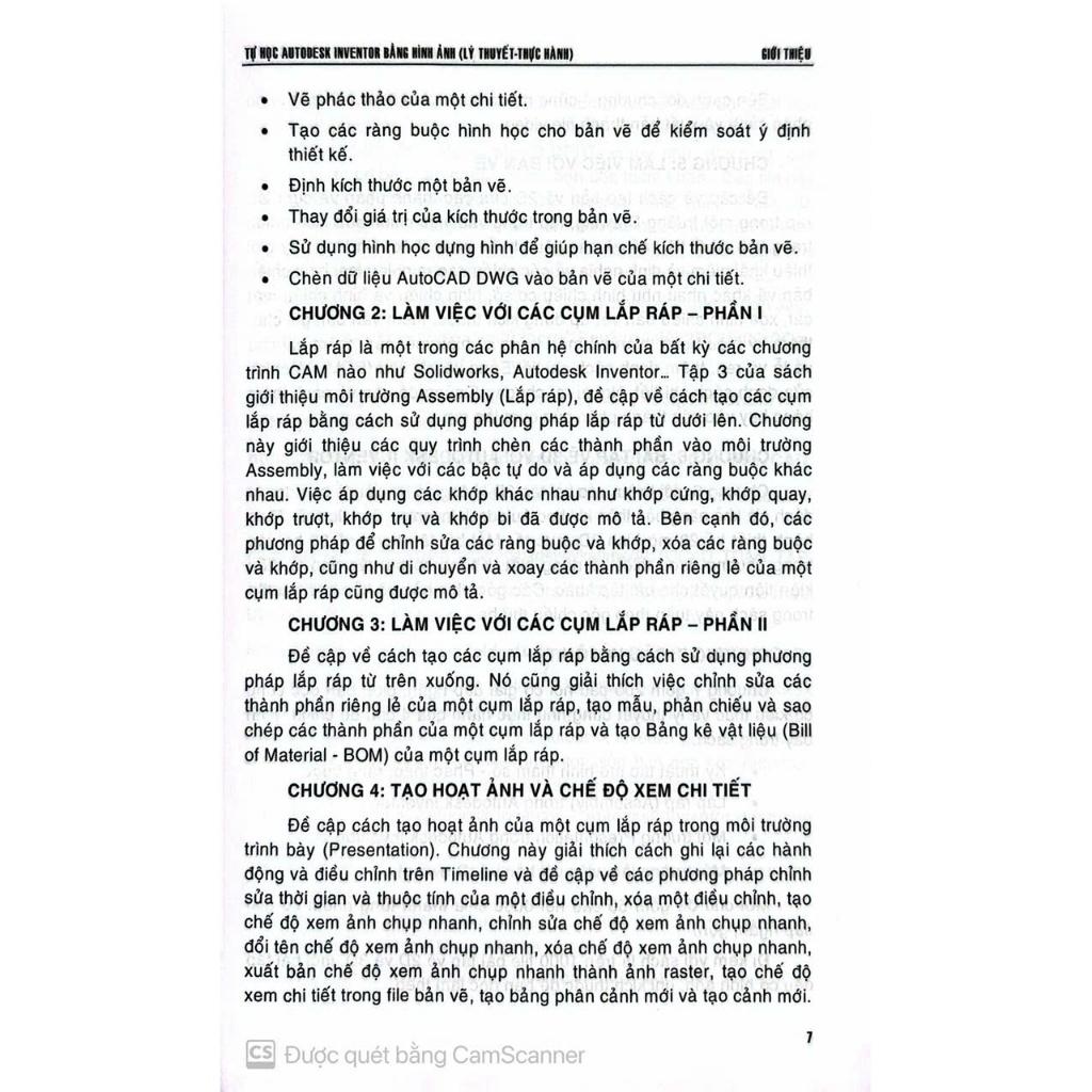 Sách Autodesk inventor bằng hình ảnh ( lý thuyết - thực hành)