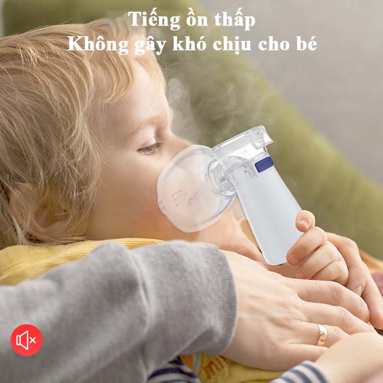 Máy Khí Dung Xông Mũi Họng Đa Năng 2 Trong 1 Nebulizer Cho Bé Và Người Lớn Máy Thở Khí Dung Nhỏ Gọn Công Nghệ Mới Hạt Sương Siêu Nhỏ Giúp Thẩm Thấu CaoTrị Viêm Phổi Viêm Phế Quản Viêm Xoang Tặng 2 Mặt Nạ Và 1 Đầu Ngậm