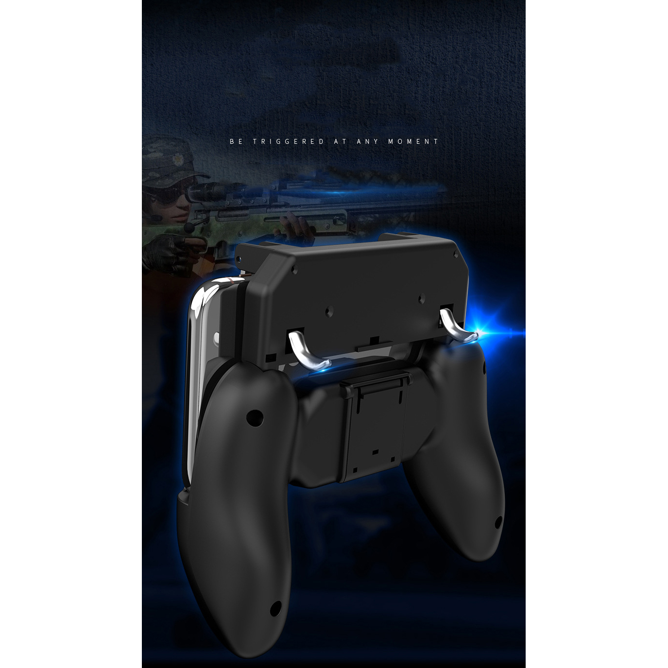 Tay Cầm Game Nút Chơi Game W11 Có Nút Chơi PUBG Cho Điện Thoại Pubg, Ros, Free Fire Controller