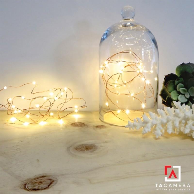 LED Fairy Lights - Đèn Đom Đóm - Size 10m 100 bóng - Nguồn pin AA