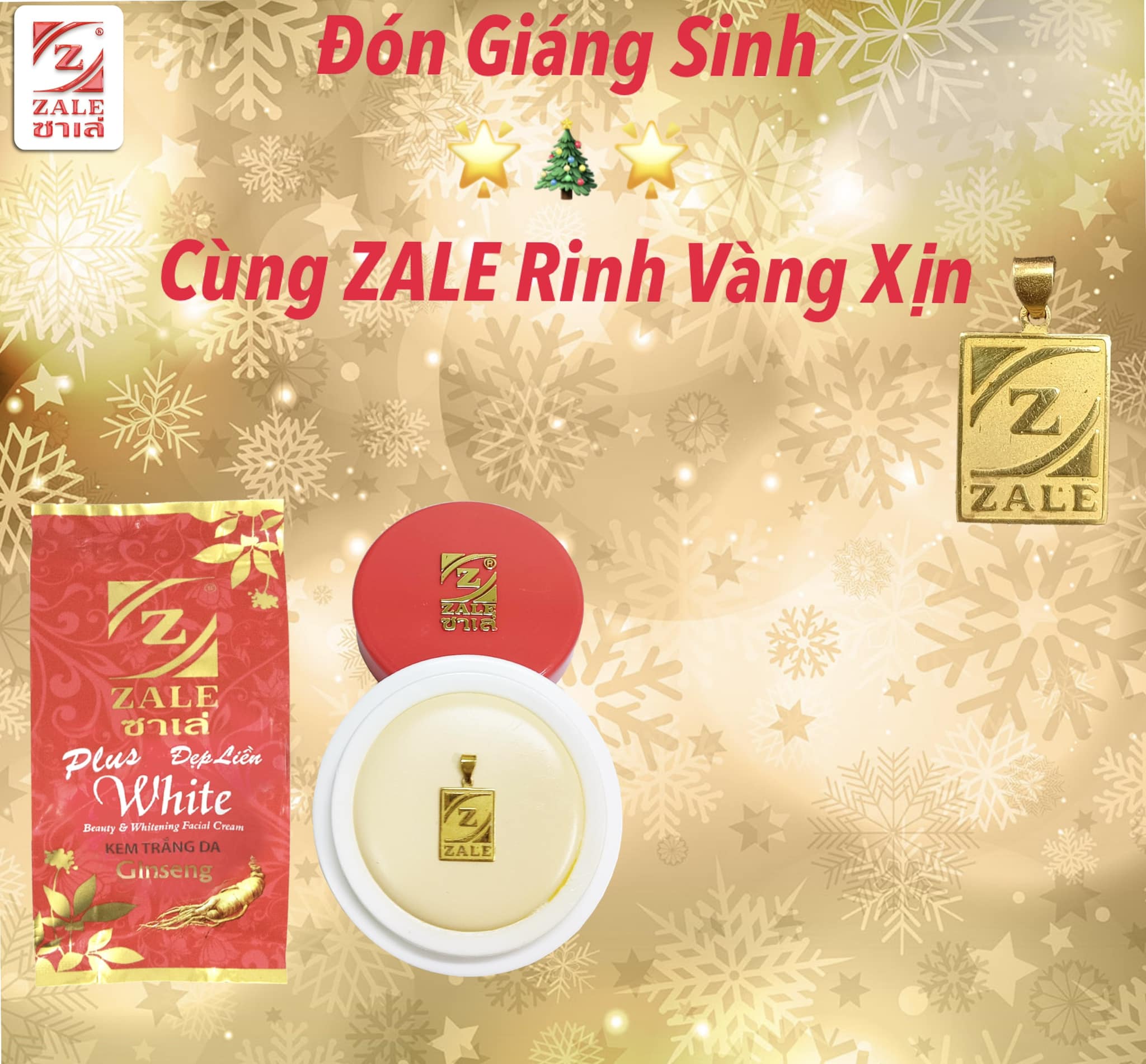 ZALE - KEM DƯỠNG TRẮNG DA ZALE NHÂN SÂM 6G - THÙNG 12 HÔP