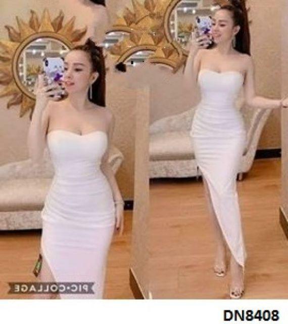 Đầm dài cúp ngực xẻ tà sexy