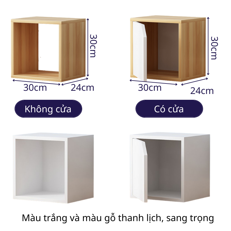 Tủ Kệ Gỗ Tổ Ong Đa Năng FIVO Mã FB02 Dễ Dàng Lắp Ráp Ghép Ô Decor Theo Ý Thích