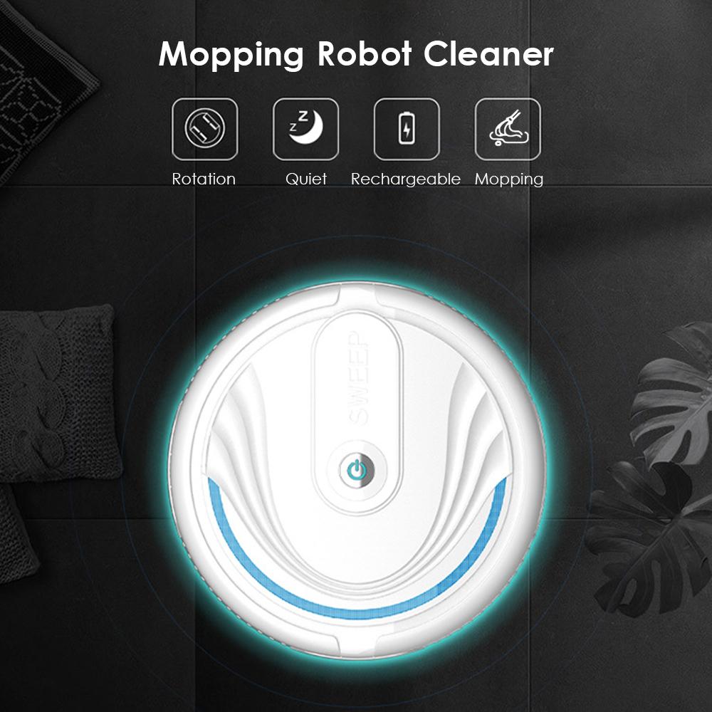 Robot lau nhà lau nhà với 20 miếng lau,sạc lại USB