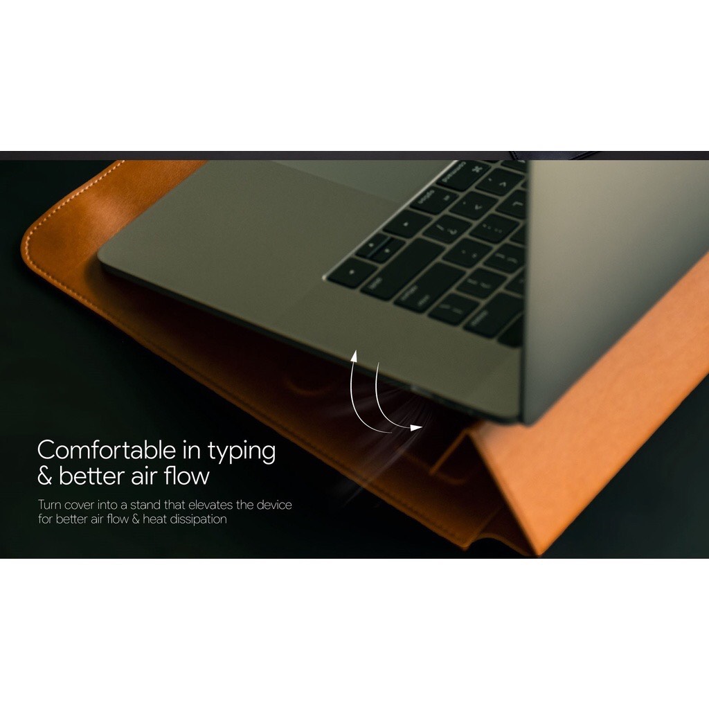 Hình ảnh Bao Da Chống Sốc SwitchEasy EasyStand MacBook [Kiêm Giá Đỡ] - Hàng chính hãng