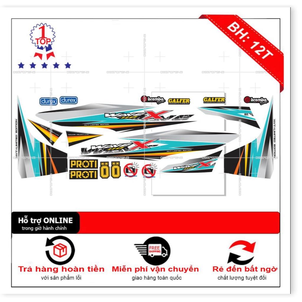 Tem rời wave X 2017 trắng