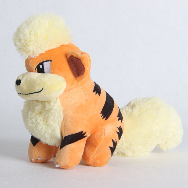 Gấu Bông Pokemon - Chó Lửa Growlithe (30 Cm) Gb218 (Tặng 1 Móc Khóa Dây Da Pu Đính Đá Lấp Lánh)