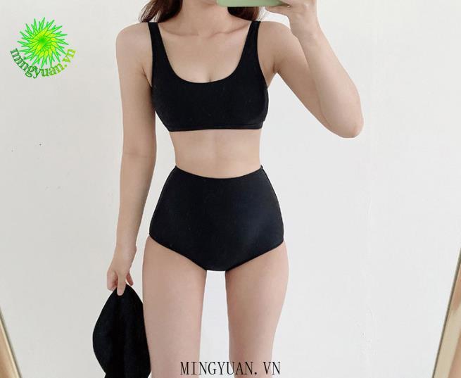 Bikini Lưng Cao Xẻ Tà Gợi Cảm Thời Trang Cho Nữ