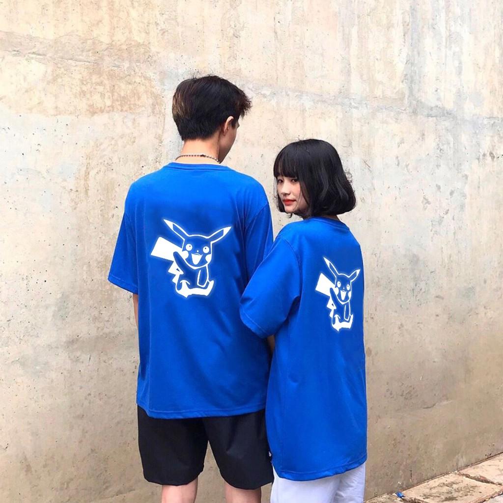 Áo thun unisex dạ quang - Áo thun phản quang Pikachu in cao cấp