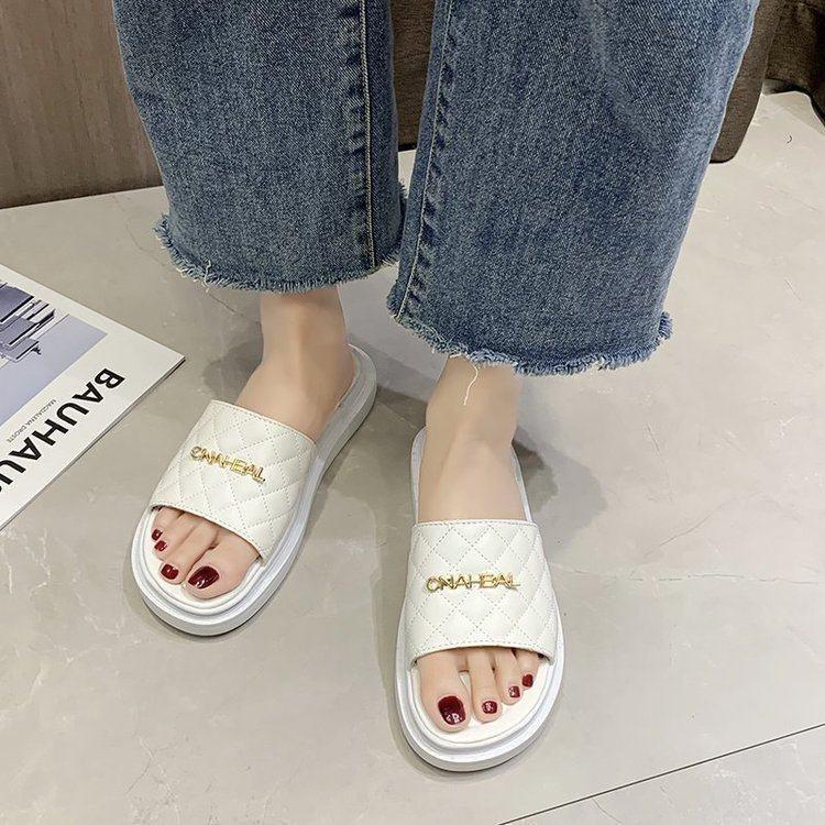 Dép quai ngang đế bệt cao Quảng Châu cao cấp de2732