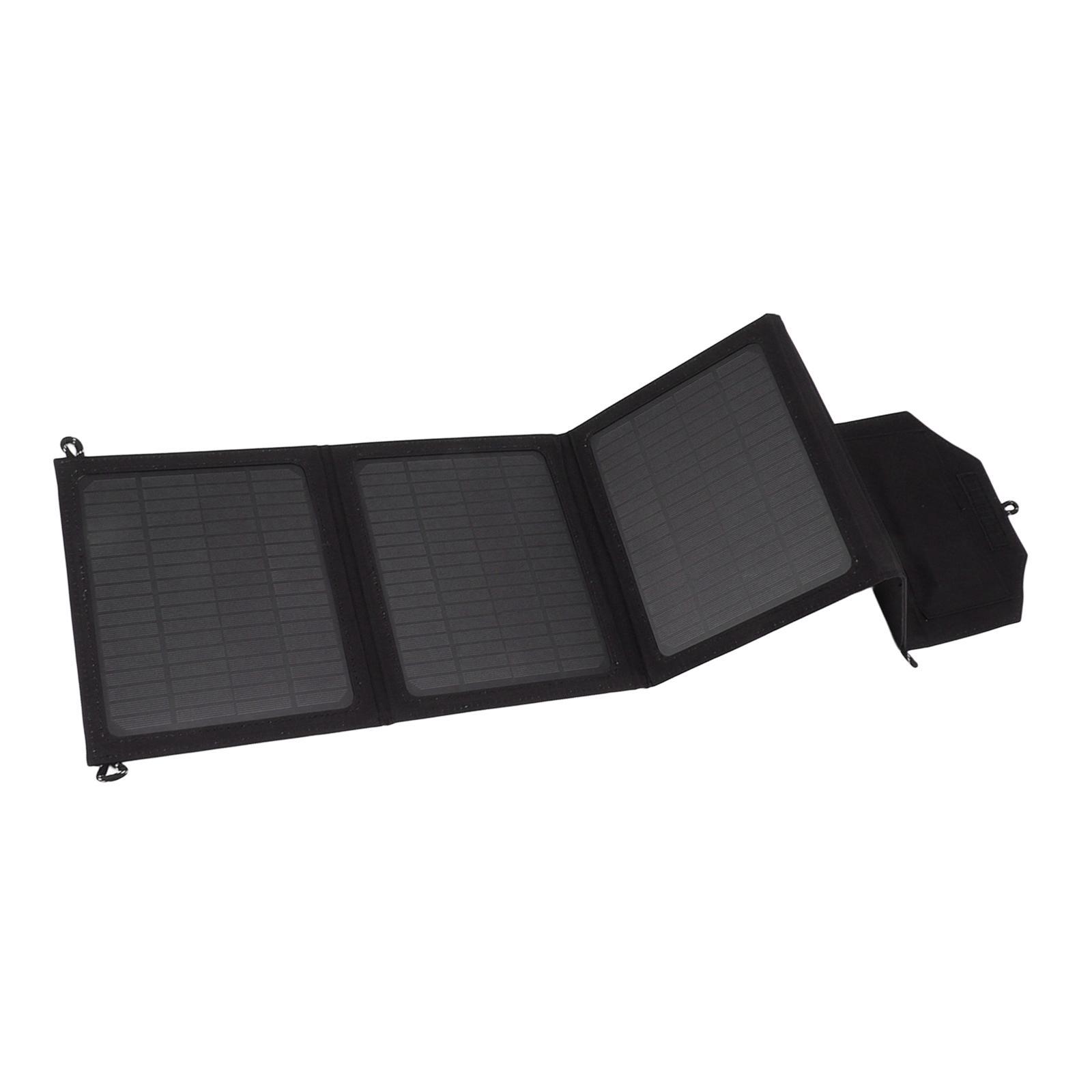 Solar Panel Charging Two USB Output 40W 12V-5V Monocrystalline Portable with Cord Solar Panel  for Outdoor Hiking House Laptop Phone