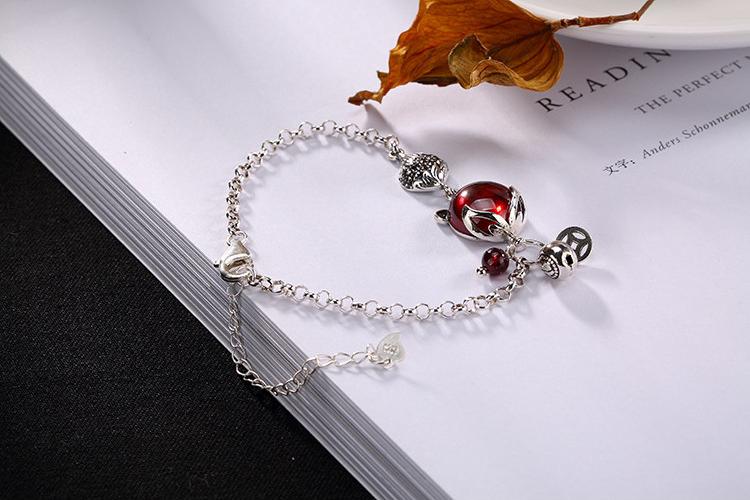 Lắc tay hồ ly đá thạch lựu