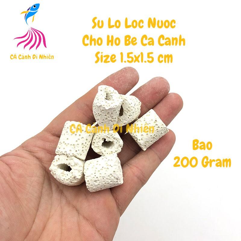 Sứ lọc nước bể cá vật liệu lọc hồ cá cảnh túi 200 gram